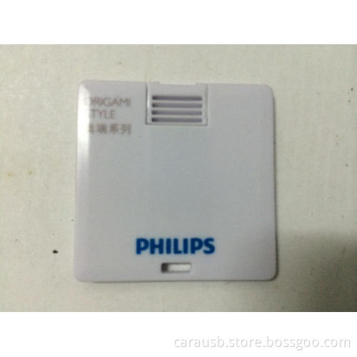 CaraUSB Plastic card type USB Flash disk custom corporate gifts color print Philips Logo Creative 8GB card memory sticks